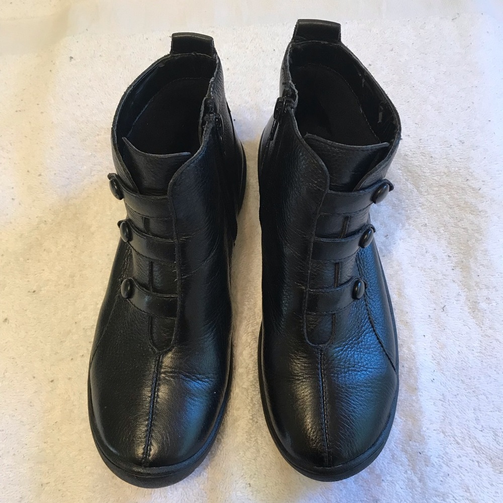 Clarks Black Leather Boots